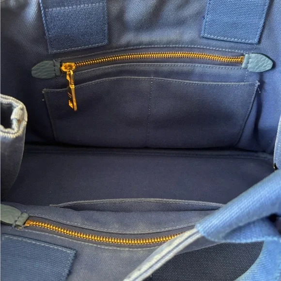 Prada Canapa blue denim tote - Picture 7 of 14